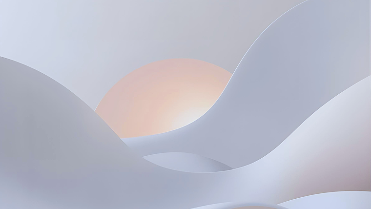 abstract sun rising over the hills